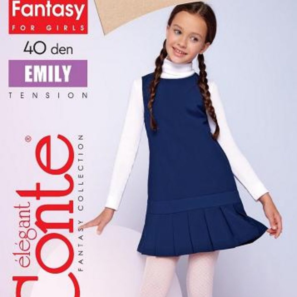 Conte Fantasy Openwork Ajour Tights For Girls - Emily 40 Den